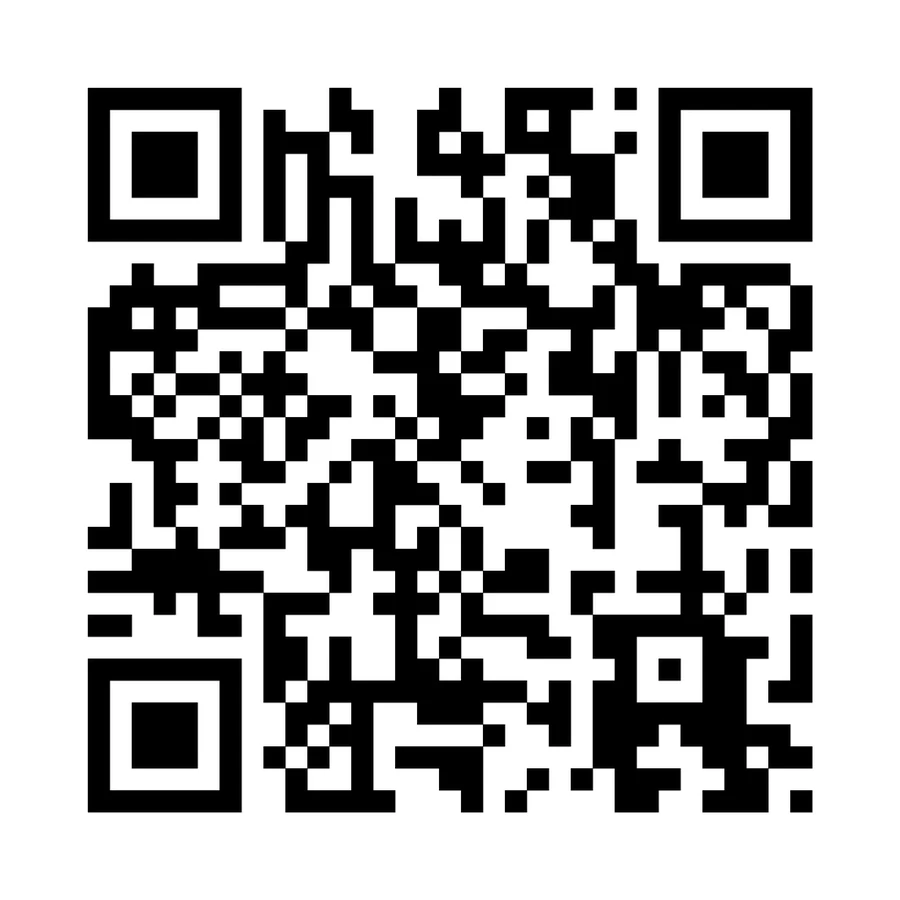 Before: plain black and white QR code